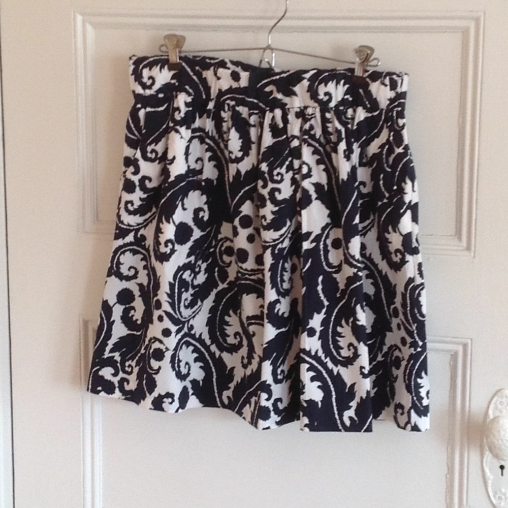 Blue and white Milly for Banana Republic skirt